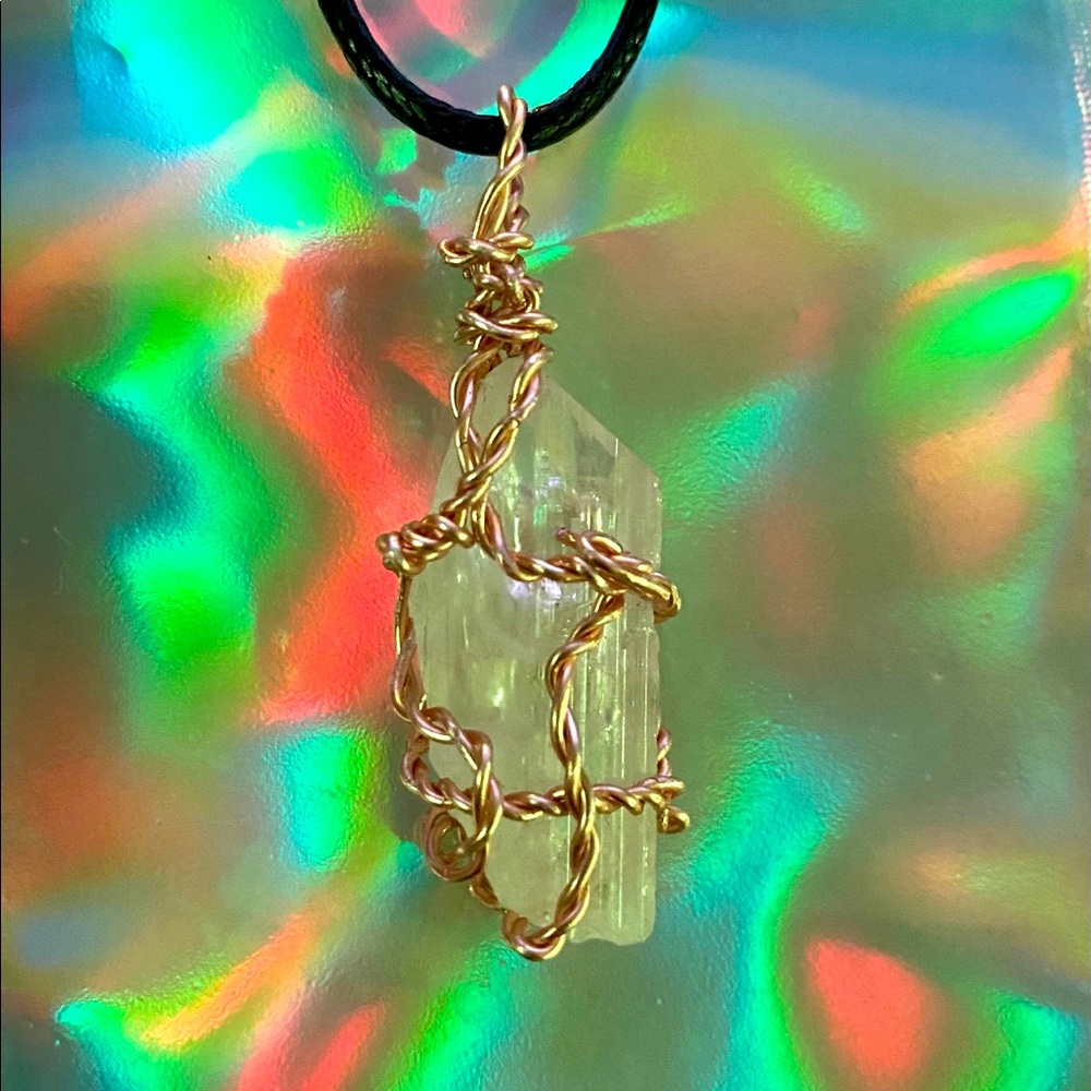Danburite healing stone necklace